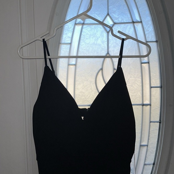 NWT HONEY & ROSIE Spaghetti Strap VNeck Asymmetrical Bodycon Junior Dress Size M - Picture 3 of 8